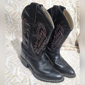 Toddler Boys Cowboy boots, black,  8110, 115